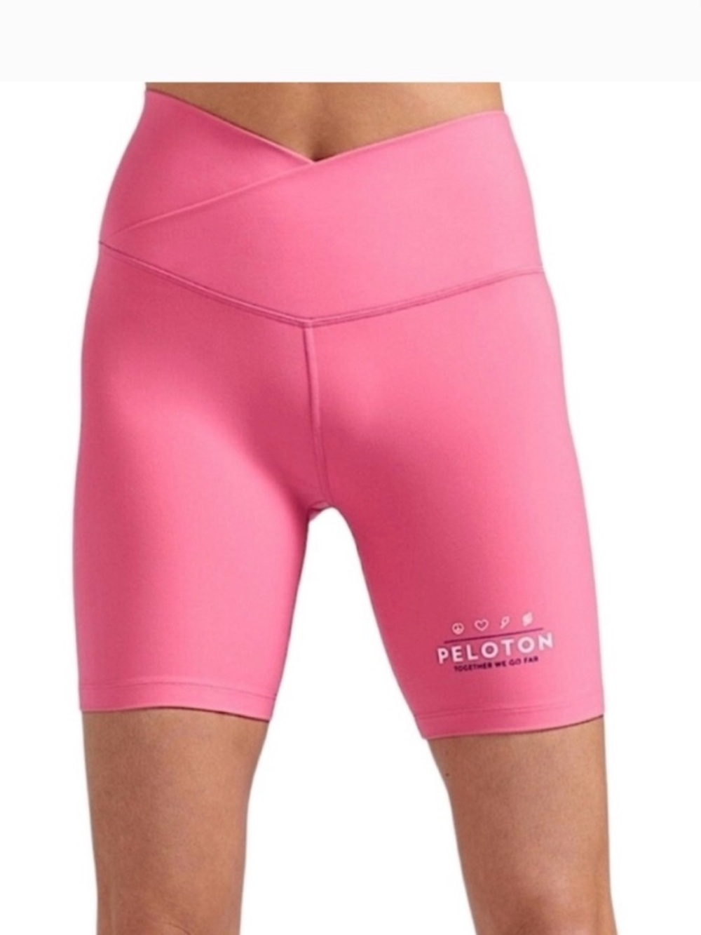 Peloton pink biker shorts